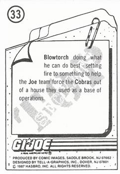 1987 Comic Images G.I. Joe #33 Blowtorch Back