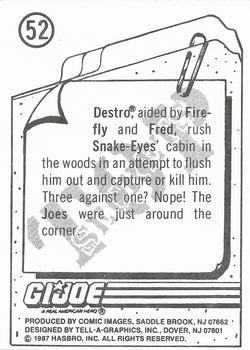 1987 Comic Images G.I. Joe #52 Destro Back