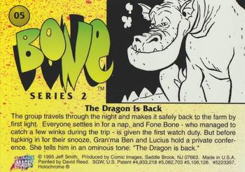 1995 Comic Images Bone Series 2 All-Chromium #5 The Dragon Is Back Back