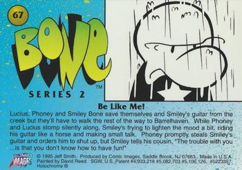 1995 Comic Images Bone Series 2 All-Chromium #67 Be Like Me! Back
