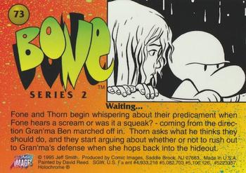 1995 Comic Images Bone Series 2 All-Chromium #73 Waiting ... Back