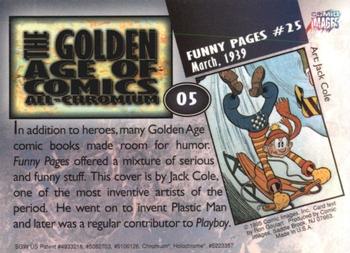 1995 Comic Images Golden Age of Comics #5 Funny Pages #25 Back
