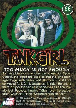 1995 Comic Images Tank Girl #66 Too Much Is Not Enough Back