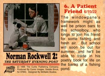 1995 Comic Images Norman Rockwell Series 2 #6 A Patient Friend Back