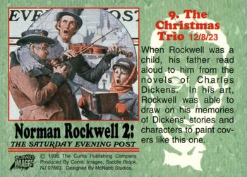 1995 Comic Images Norman Rockwell Series 2 #9 The Christmas Trio Back