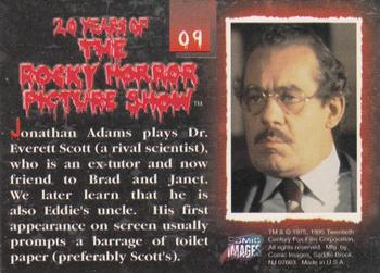1995 Comic Images 20 Years of the Rocky Horror Picture Show #9 Jonathan Adams plays Dr. Everett Scott (a riva Back