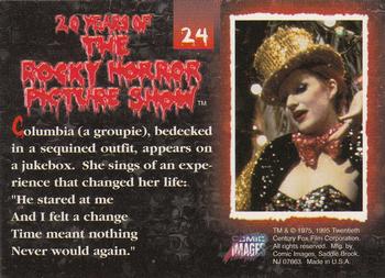 1995 Comic Images 20 Years of the Rocky Horror Picture Show #24 Columbia (a groupie), bedecked in a sequined o Back