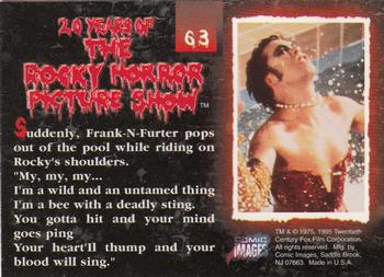 1995 Comic Images 20 Years of the Rocky Horror Picture Show #63 Suddenly, Frank-N-Furter pops out of the pool Back