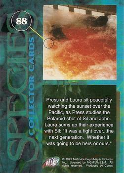 1995 Comic Images Species #88 Press and Laura sit peacefully watching the sunset over... Back