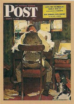 1993 Comic Images Norman Rockwell Saturday Evening Post #5 Taxes Front