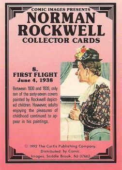1993 Comic Images Norman Rockwell Saturday Evening Post #8 First Flight Back