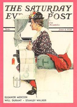 1993 Comic Images Norman Rockwell Saturday Evening Post #8 First Flight Front