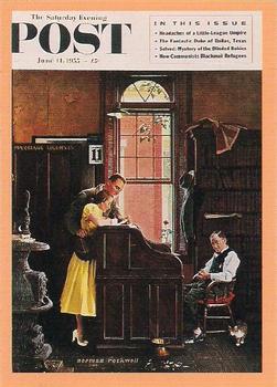 1993 Comic Images Norman Rockwell Saturday Evening Post #15 The Marriage License Front