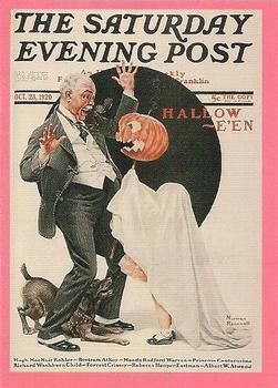 1993 Comic Images Norman Rockwell Saturday Evening Post #34 Hallowe'en Front