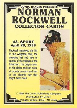 1993 Comic Images Norman Rockwell Saturday Evening Post #43 Sport Back
