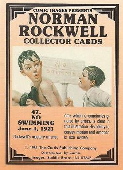 1993 Comic Images Norman Rockwell Saturday Evening Post #47 No Swimming Back