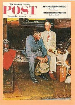1993 Comic Images Norman Rockwell Saturday Evening Post #85 Breaking Home Ties Front