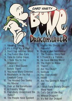 1996 Comic Images Bone 3 Dragonslayer #90 Bone - Dragonslayer Checklist Front