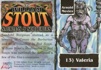 1996 Comic Images William Stout 3: Saurians and Sorcerers #13 Valeria Back