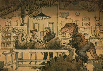 1996 Comic Images William Stout 3: Saurians and Sorcerers #35 Dinosaurology Lab Front