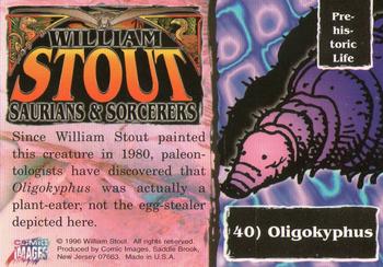 1996 Comic Images William Stout 3: Saurians and Sorcerers #40 Oligokyphus Back
