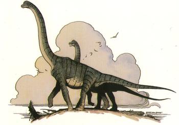 1996 Comic Images William Stout 3: Saurians and Sorcerers #41 Brachiosaurus Front