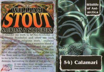 1996 Comic Images William Stout 3: Saurians and Sorcerers #54 Calamari Back