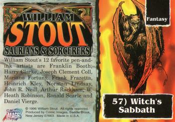 1996 Comic Images William Stout 3: Saurians and Sorcerers #57 Witch's Sabbath Back