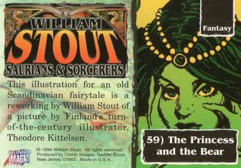 1996 Comic Images William Stout 3: Saurians and Sorcerers #59 The Princess and the Bear Back