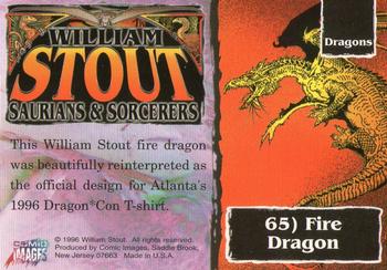 1996 Comic Images William Stout 3: Saurians and Sorcerers #65 Fire Dragon Back