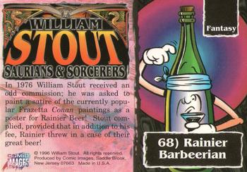 1996 Comic Images William Stout 3: Saurians and Sorcerers #68 Rainier Barbeerian Back