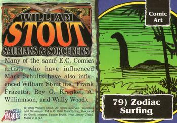 1996 Comic Images William Stout 3: Saurians and Sorcerers #79 Zodiac Surfing Back