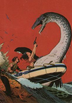 1996 Comic Images William Stout 3: Saurians and Sorcerers #79 Zodiac Surfing Front