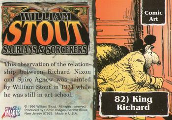 1996 Comic Images William Stout 3: Saurians and Sorcerers #82 King Richard Back