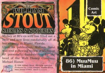 1996 Comic Images William Stout 3: Saurians and Sorcerers #86 MuuMuu in Miami Back