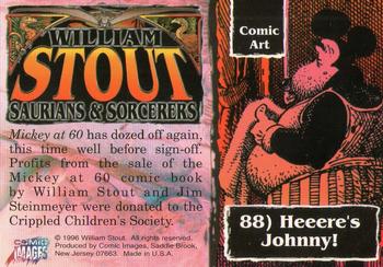 1996 Comic Images William Stout 3: Saurians and Sorcerers #88 Heeere's Johnny! Back