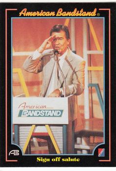 1993 Collect-A-Card American Bandstand #54 Sign off salute Front