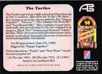 1993 Collect-A-Card American Bandstand #58 The Turtles Back