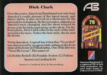 1993 Collect-A-Card American Bandstand #79 Dick Clark Back