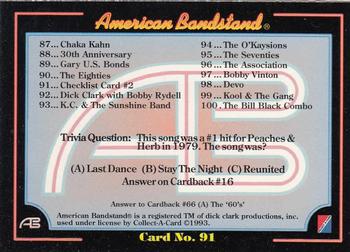 1993 Collect-A-Card American Bandstand "The Seventies" 