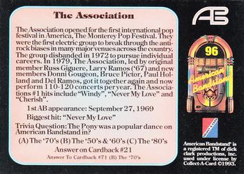 1993 Collect-A-Card American Bandstand #96 The Association Back