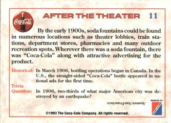 1993 Collect-A-Card Coca-Cola Collection Series 1 #11 After the Theater Back