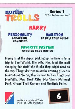 1993 Collect-A-Card Norfin Trolls #6 Harry Back