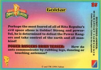 1994 Collect-A-Card Mighty Morphin Power Rangers (Walmart) #35 Goldar Back