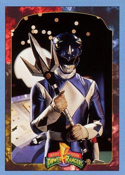 1994 Collect-A-Card Mighty Morphin Power Rangers (Walmart) #121 The Blue Ranger Front