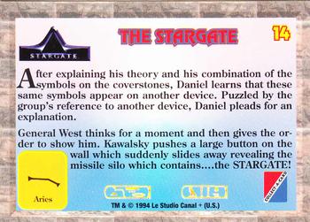 1994 Collect-A-Card Stargate #14 The Stargate Back
