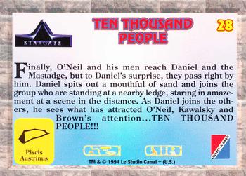 1994 Collect-A-Card Stargate #28 Ten Thousand People Back