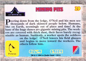 1994 Collect-A-Card Stargate #29 Mining Pits Back