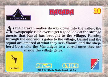 1994 Collect-A-Card Stargate #38 Nagada Back