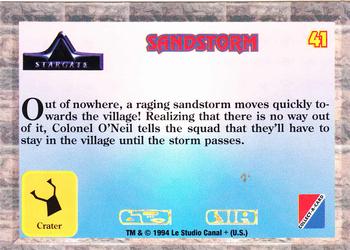 1994 Collect-A-Card Stargate #41 Sandstorm Back